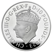 2023 5oz Silver Coronation of King Charles III Proof Coin Boxed