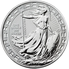 2019 1oz Silver Britannia Coin Oriental Border