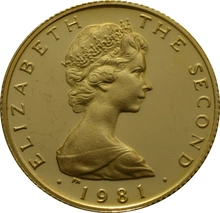 Isle Of Man One Pound 1980-1982 Triskellion on Island