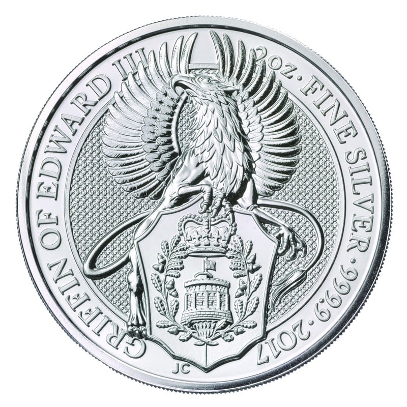 2oz Silver Coin, The Griffin - Queens Beast
