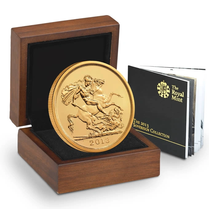 2013 Brilliant Uncirculated Gold Five Pound Coin (Quintuple Sovereign)