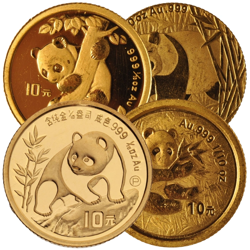 1/10oz Gold Chinese Panda 1982-2015 Best Value