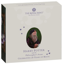 2023 25th Anniversary of Harry Potter - Dumbledore 1oz Proof Silver Coin Boxed