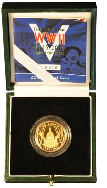 Gold Proof 2005 Two Pound Coin: 60th Anniversary WWII