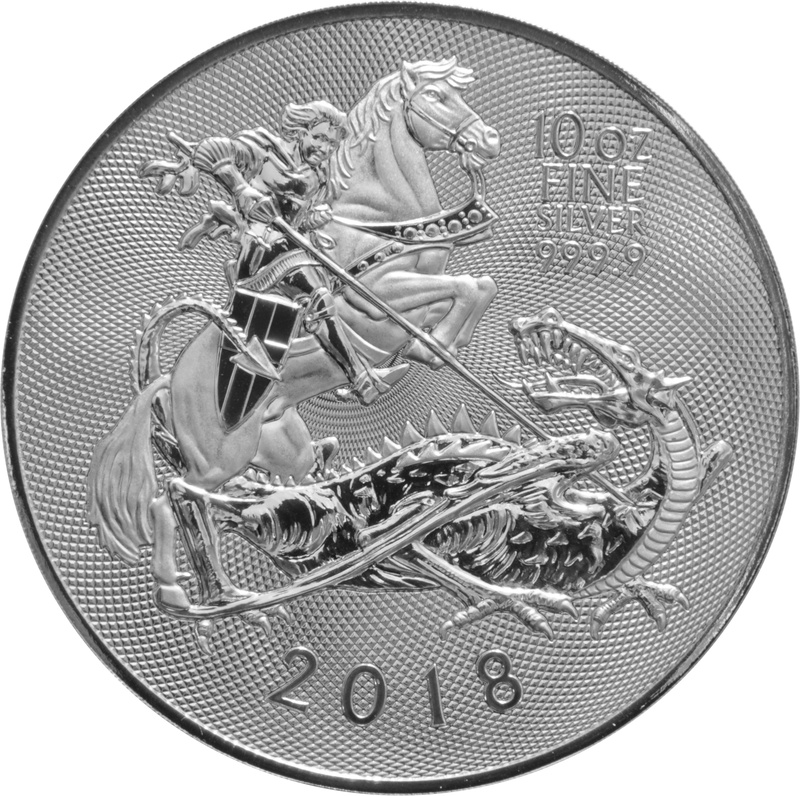 2018 Royal Mint Valiant 10oz Silver Coin