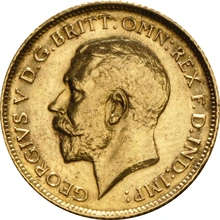 1911 Gold Half Sovereign - King George V - S