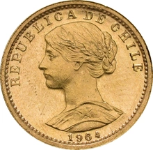 Chilean 20 Pesos Gold Coin 1926-1980