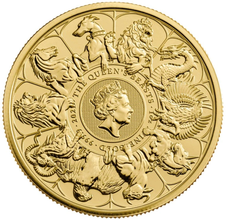 2021 Queen's Beasts Completer Gold Coin 1oz NGC MS69