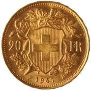 20 Swiss Francs Gold Coin