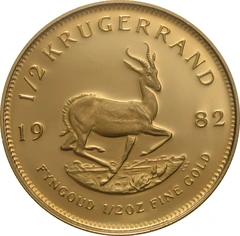 1982 Proof 1/2oz Krugerrand Gold Coin