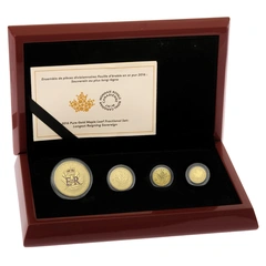 2016 Pure Gold Maple Leaf Fractional Set Boxed
