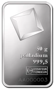 50g Palladium Bar Valcambi