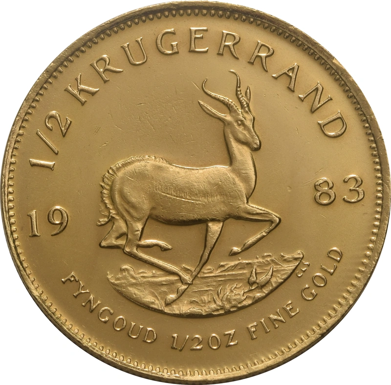 1983 1/2oz Krugerrand Gold Coin