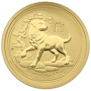 2018 Perth Mint Half Ounce Year of the Dog Gold Coin