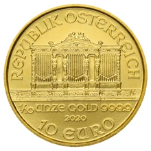 2020 Tenth Ounce Austrian Gold Philharmonic Coin