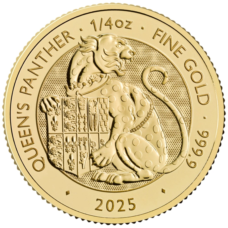 2025 Queen's Panther - Tudor Beasts 1/4oz Gold Coin