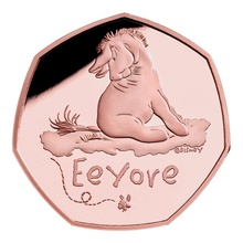2022 Eeyore Fifty Pence 50p Proof Gold Coin Boxed