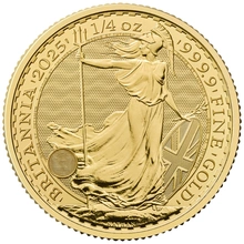 Monster Box of 500 2025 1/4oz Britannia Gold Coins