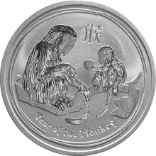Perth Mint Collection Set Monkey and Rooster Half ounce Silver coin with Gift Box
