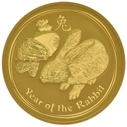 2011 10oz Year of the Rabbit Lunar Gold Coin