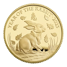 2023 Proof Royal Mint 1/4oz Year of the Rabbit Gold Coin Boxed