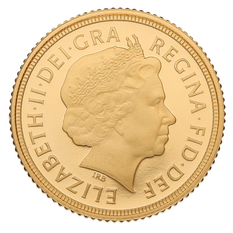 2015 Gold Half Sovereign Elizabeth II Fourth Head Proof