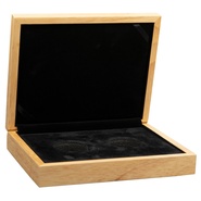 Large Oak Gift Box - 2 x 1oz Silver Coins 39mm