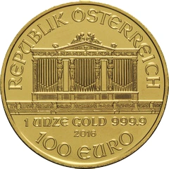 2016 1oz Austrian Gold Philharmonic Coin
