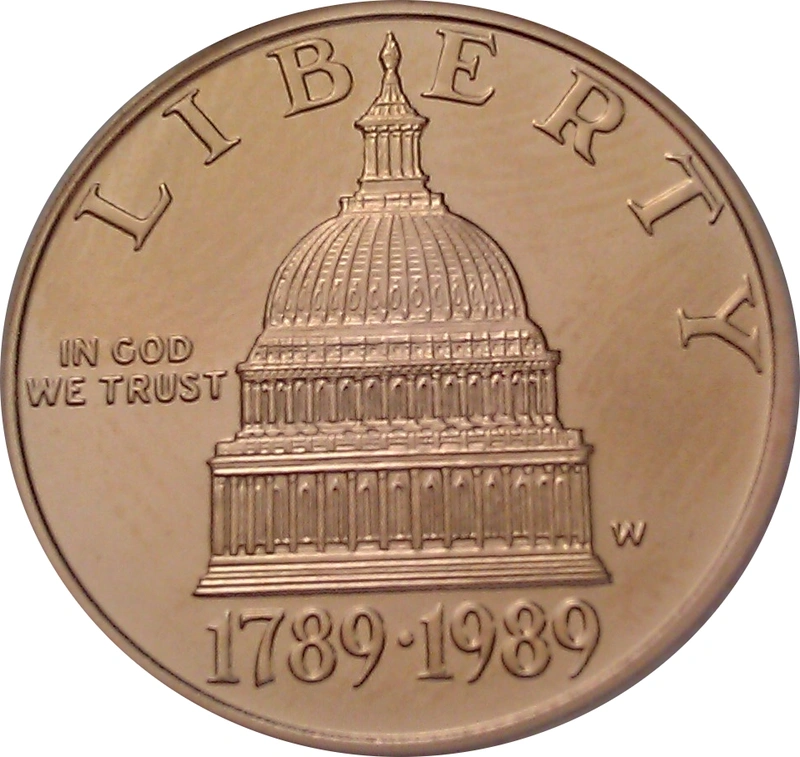 1989 Bicentennial of the Congress - American Gold Half Eagle $5