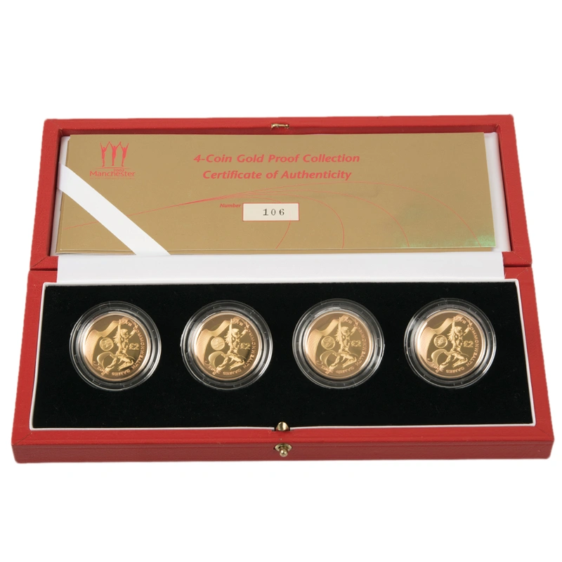2002 £2 Two Pound Proof Gold Coin Set Commonwealth Games Collection Boxed
