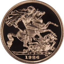 1986 Gold Proof Sovereign Three Coin Set