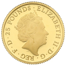 2017 1/4oz Proof Unicorn of Scotland Gold Coin Queen's Beasts Boxed