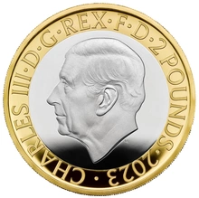 2023 - JRR Tolkien Silver £2 Piedfort Proof Coin Boxed