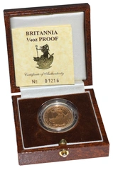 1987 Proof 1/4oz Gold Britannia Coin Boxed