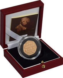Gold Proof 2005 Fifty Pence Piece - Samuel Johnson 
