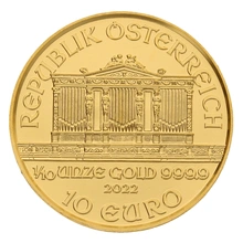 2022 Tenth Ounce Austrian Gold Philharmonic Coin