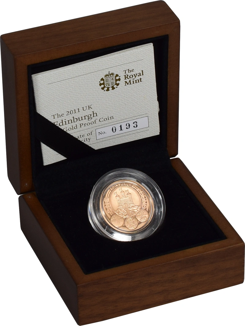 Gold Proof 2011 £1 Edinburgh