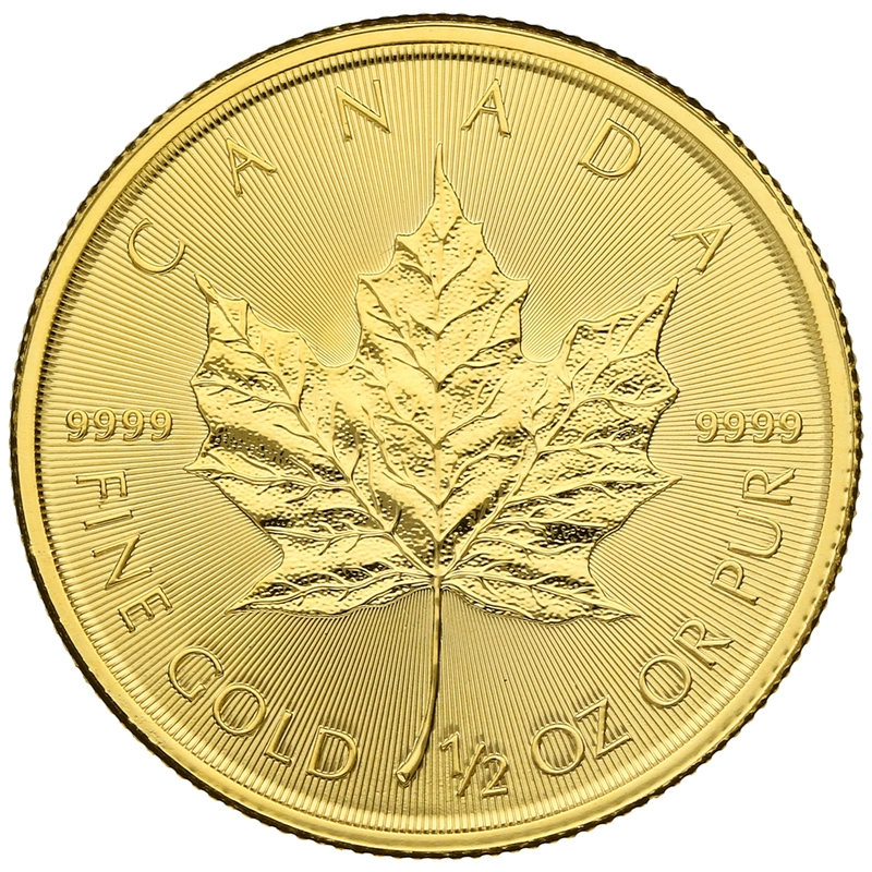 2020 1/2oz Canadian Maple Leaf Gold Coin