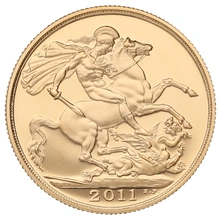 2011 Proof Gold Sovereign Premium 3 Coin Set Boxed