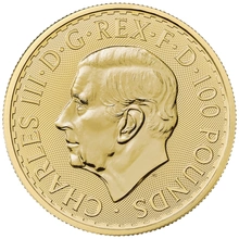 Tube of 10 2025 Britannia One Ounce Gold Coins