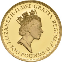 1987 Proof Britannia Gold 4-Coin Boxed Set