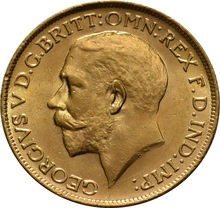 1918 Gold Sovereign Coin George V Sydney