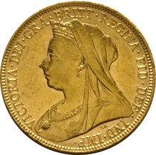 1900 Gold Sovereign - Victoria Old Head - S