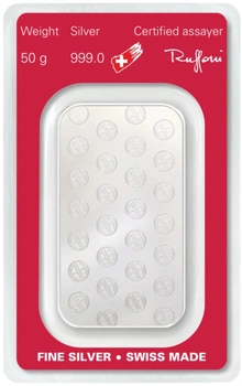 Argor-Heraeus 50 Gram Silver Bar