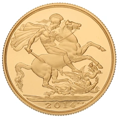 2014 Proof £2 Coin Gold Double Sovereign