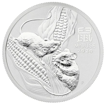 Perth Mint 2020 Year of the Mouse 1/2oz Silver Coin