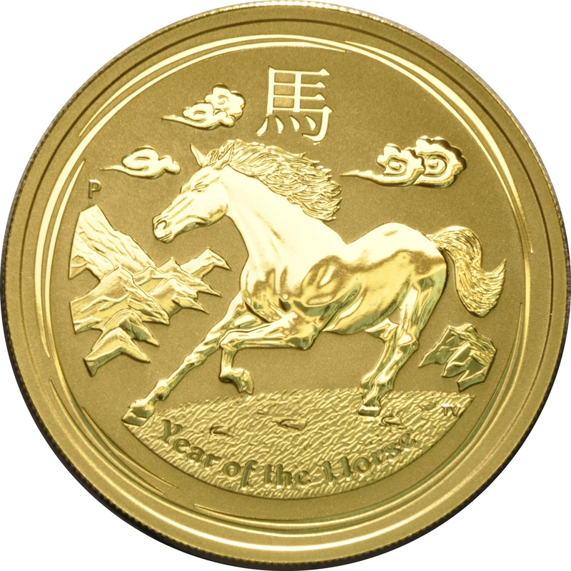 2014 Year of the Horse Gold Coin 1oz Perth Mint Australian Lunar Series