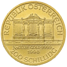 1998 Tenth Ounce Gold Austrian Philharmonic