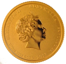 2013 Tenth Ounce Year of the Snake Gold Coin