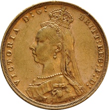 1888 Gold Sovereign - Victoria Jubilee Head - London